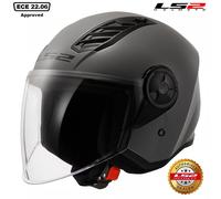 LS2 OF616 Airflow II Open Helmet Nardo Grey3XL Nardo Grey