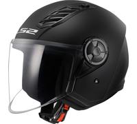 LS2 OF616 Airflow II Solid Jet Helmet, black, size XS for Men