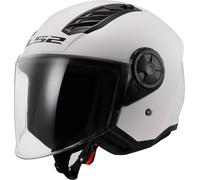 LS2 OF616 Airflow II Solid Jet Helmet, white, size XL for Men