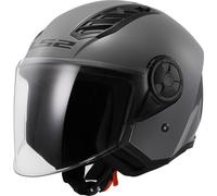 LS2 OF616 Airflow II Solid Open Face Motorcycle Helmet & Visor Crash Urban Lid