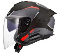 LS2 OF618 VERSO II AIR Jethelm schwarz-rot 3XL