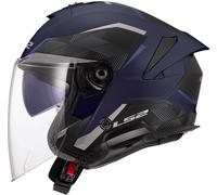 LS2 OF618 Verso II Air Jet Helmet, blue, size L for Men