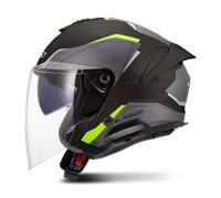 LS2 OF618 Verso II Air Open Face Helmet Black/YellowXXL Black,Yellow