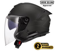 LS2 OF618 VERSO II DUAL VISOR ECE 22.06 OPEN FACE MOTORCYCLE BIKE CRASH HELMET