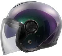 LS2 OF620 Classy Chameleon Jet Helmet, green-purple, size M for Men