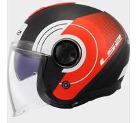 LS2 OF620 CLASSY DISKO Jethelm matt schwarz-rot-weiss XL