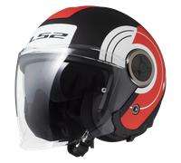 LS2 OF620 Classy Disko Jet Helmet, black-white-red, size M