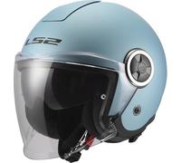 LS2 Helmets OF620 Classy Open-Face Jet Helmet - Solid Blue - Size L - Men