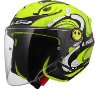 LS2 OF622 Funny II Glup Kids Jet Helmet, black-yellow, size L