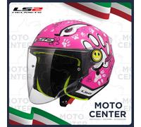 LS2 OF622 New Funny II Paws Kids Helmet Pink Size S (47-48 Cm.)