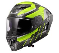 LS2 FF807 Dragon Trax Carbon Helmet, carbon-yellow, size XL for Men