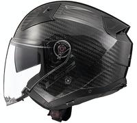LS2 OF603 Infinity II Open Face Carbon Fibre Motorcycle Helmet (XL)