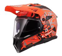 LS2 Pioneer II Motorcycle Motorcycle Helmet - Rangi Matt Orange