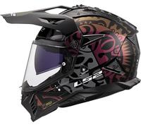 LS2, Pioneer II RANGI Motocross Helmets Gloss Black, XS