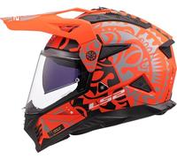 LS2, Pioneer II Rangi Motocross Helmets Matt Orange, S