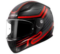 LS2 Rapid II Full Face Motorcycle Helmet ECE 22.06 -Circuit - Gloss Black Red