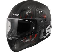 LS2 Rapid II Full Face Motorcycle Helmet ECE 22.06 - Claw - Black Red