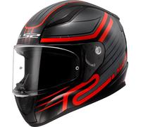 LS2 Rapid II Motorcycle Motorbike 22.06 Helmet - Circuit Gloss Black / Red