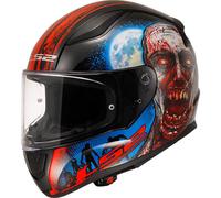 LS2 FF353 Rapid II Zombie Helmet, black-red-blue, size S