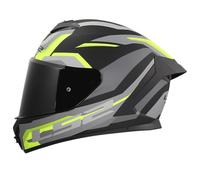 LS2, RAPID III HYPER Integral Motorcycle Helmet Black HV Yellow, L