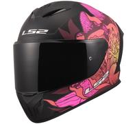 LS2 FF820 Rapid 3 Full Face Motorcycle Crash Helmet - Poppies - Black Pink - M (57 - 58cm)