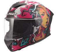 LS2 FF820 RAPID III CYBERG Integralhelm matt violett-cyan XXS