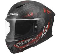 LS2 Rapid III Motorcycle Motorbike Helmet - Kaiju Black / Red / White