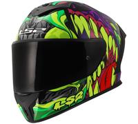 LS2 FF820 Rapid 3 Full Face Motorcycle Crash Helmet - LYCANT - Purple Green - XXL (63 - 64cm)