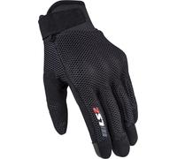 LS2 Ray Mesh Motocycle Gloves, black, size 2XL for Men