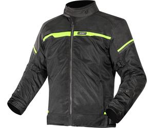 LS2 Riva waterproof Motorcycle Textile Jacket, black-yellow, size XL for Men