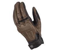 LS2 Rust Leather Touring Motorcycle Gloves Summer Cruiser Motorbike Black Brown