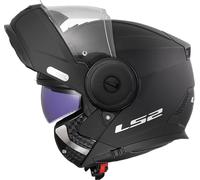 LS2, SCOPE II Solid Matt Black Modular Motorcycle Helmet, XXL