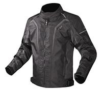 LS2 Sepang waterproof Motorcycle Textile Jacket, black-grey, size M for Men