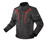 LS2 Sepang waterproof Motorcycle Textile Jacket, black/grey/red, size M