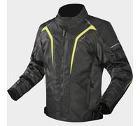LS2 Sepang waterproof Motorcycle Textile Jacket, black/grey/fluo yellow, size XL