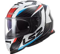 LS2 Storm II 22.06 Full Face Motorcycle Motorbike Helmet - Racer Red / Blue