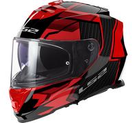 LS2 FF800 Storm II Tracker Helmet, black-red, size XL