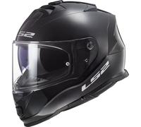 LS2, STORM SOLID Full Face Motorcycle Helmet, Varnished Black, XXL