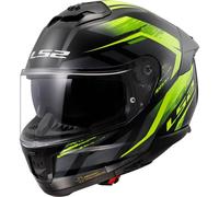 LS2 FF808 STREAM II FURY Integralhelm schwarz-fluo gelb XS