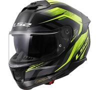 LS2 FF808 Stream II Full Face Helmet Black/Hi-Vis Yellow3XL Black,Hi-Vis Yellow