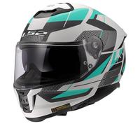 LS2 Stream II Motorbike Motorcycle Helmet - Road Cyan / Light Grey