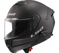 LS2 FF808 Stream II Matt Black Dual Visor Full Face Motorcycle Helmet (S) 55-56cm