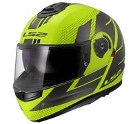 LS2 Strobe II Motorcycle Motorbike Helmet - Code Hi-Vis Yellow / Grey