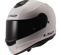 LS2 FF908 STROBE II FLIP UP MOTORCYCLE CRASH HELMET SCOOTER BLACK WHITE TITANIUM