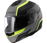 LS2 Strobe II Motorcycle Motorbike Helmet - Monza Matt Black / Hi-Vis Yellow