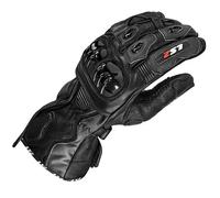 LS2 Swift Leather Gloves Motorcycle Motorbike - Black