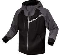 LS2 Throttle Motorcycle Zip Hoodie, black-grey, size 2XL for Men