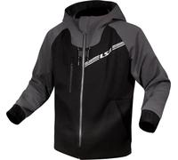 LS2 Throttle Motorcycle Zip Hoodie, black-grey, size 5XL for Men