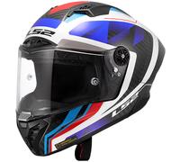 LS2 Thunder GP Aero 22.06 Motorbike Motorcycle Helmet - Raute Blue / Red