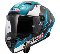 LS2 FF805 THUNDER CARBON FIBRE ACU GOLD FULL FACE MOTORBIKE CRASH HELMET HUERTAS
